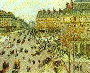 Camille Pissarro avenue de l, opera oil on canvas